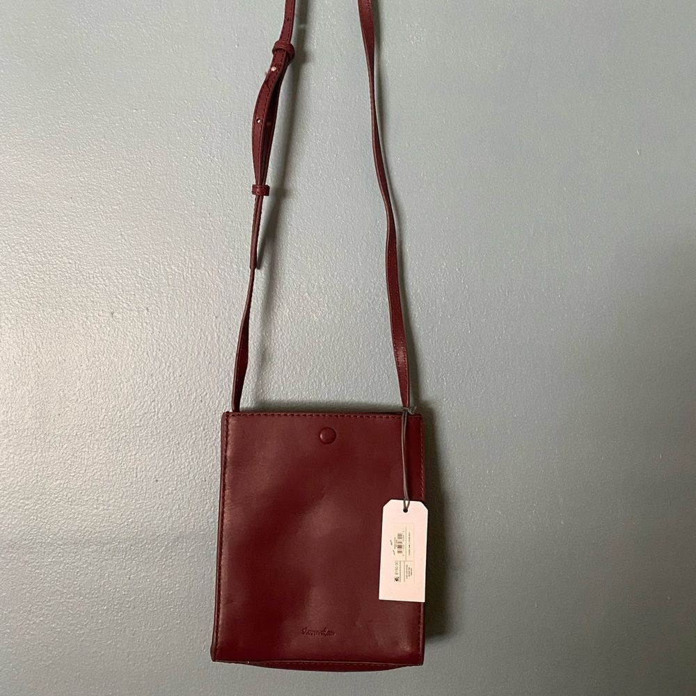 Leather cross body bag